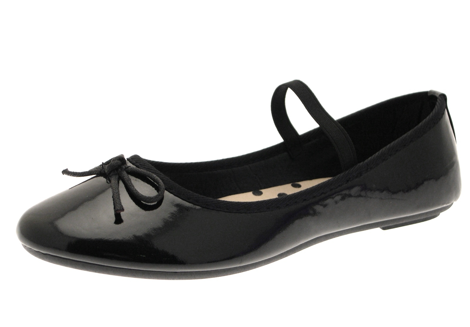 black elasticated ballet pumps